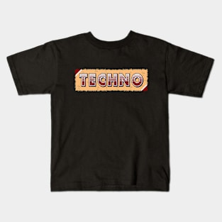 Techno Music retro Kids T-Shirt